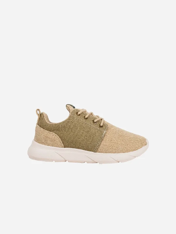 Explorer V2 Women's Vegan Hemp Sneakers | Beige & Green