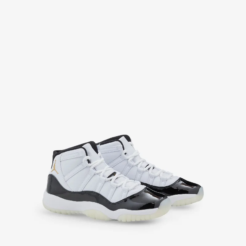 Grade School Air Jordan 11 Retro White | Metallic Gold | Black