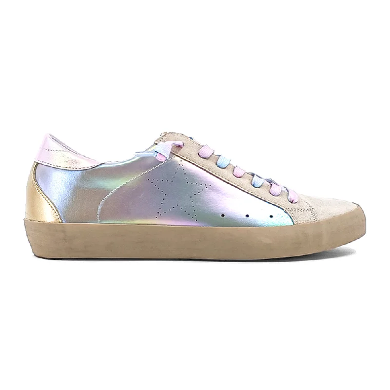 Mia Metallic Lace Up Sneakers