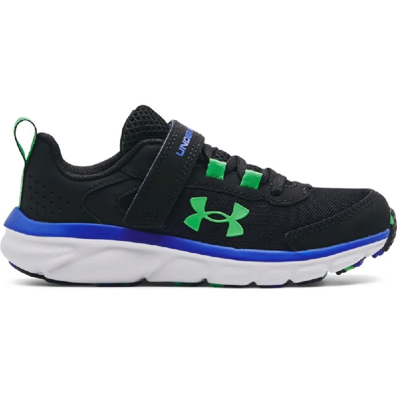 Under Armour Little and Big Boys UA Assert 9 AC Velcro Black / Versa Blue