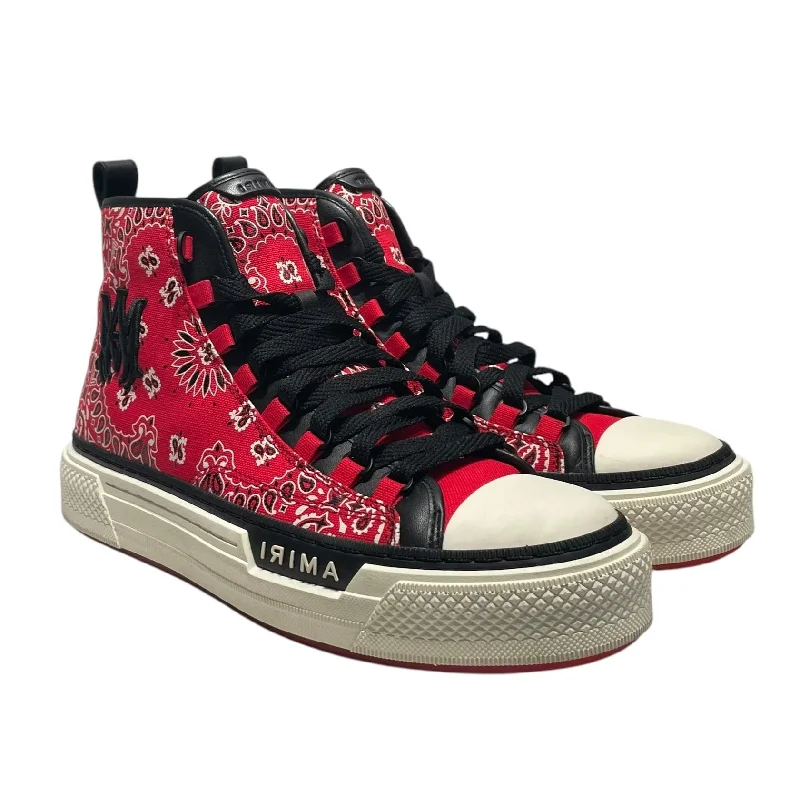 AMIRI/Hi-Sneakers/US 10/All Over Print/Cotton/RED/