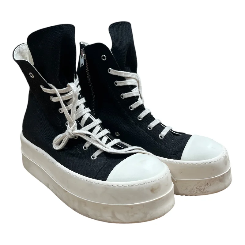 RICK OWENS DRKSHDW/Hi-Sneakers/EU 45/Cotton/BLK/Platform Sneakers