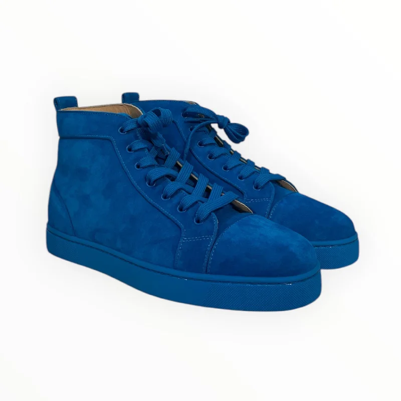 Christian Louboutin/Hi-Sneakers/US 10.5/Suede/BLU/