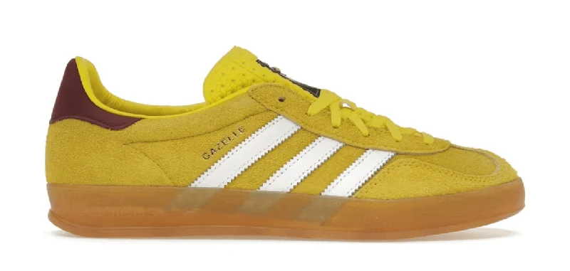 adidas Gazelle Indoor Bright Yellow Collegiate Burgundy (Women's)