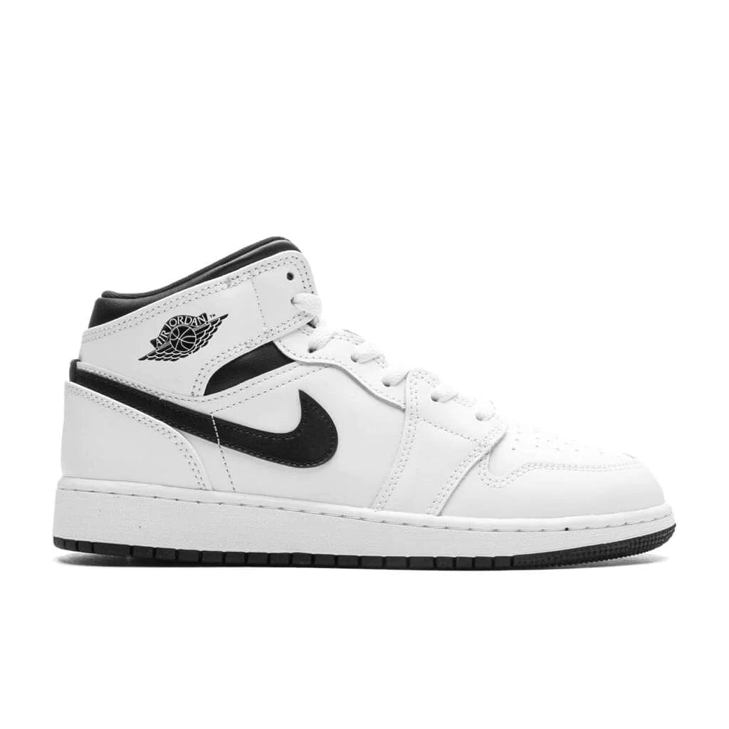 Air Jordan 1 Mid GS 'White Black'