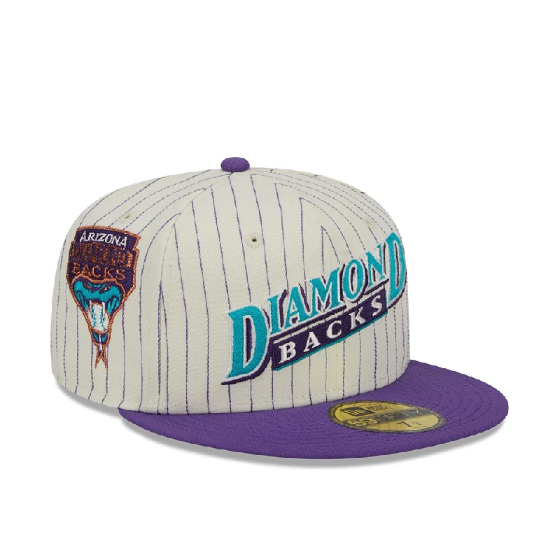 Arz Diamondbacks 5950 Retro Script Pack 'White Purple'