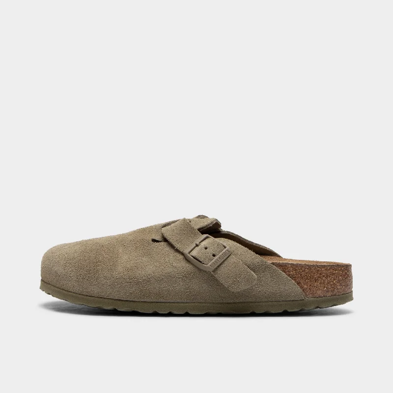 Birkenstock Boston Suede / Faded Khaki