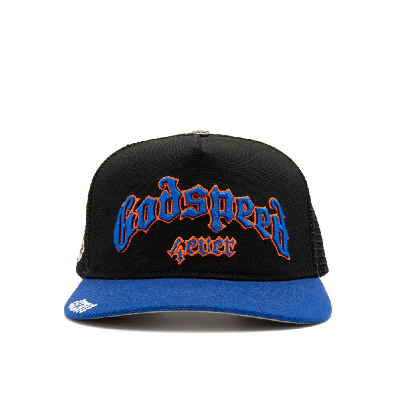 GS FOREVER TRUCKER HAT 'BLACK/BLUE/ORANGE'