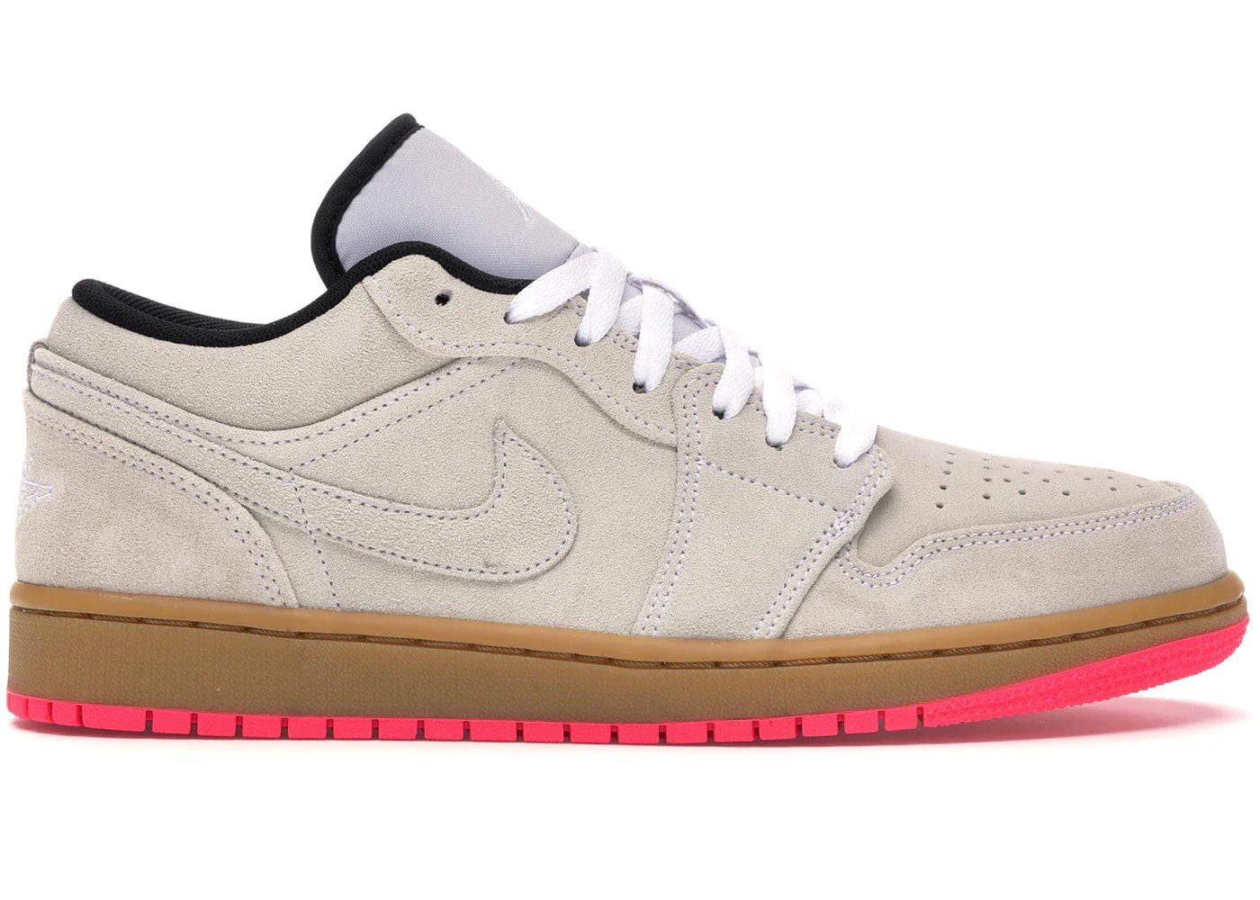 Jordan 1 Low White Gum Hyper Pink