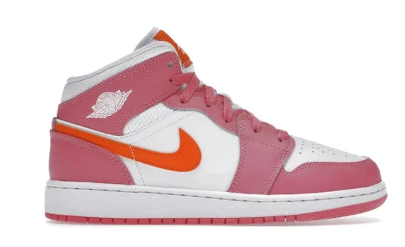 Jordan 1 Mid - Pinksicle Safety Orange(GS)