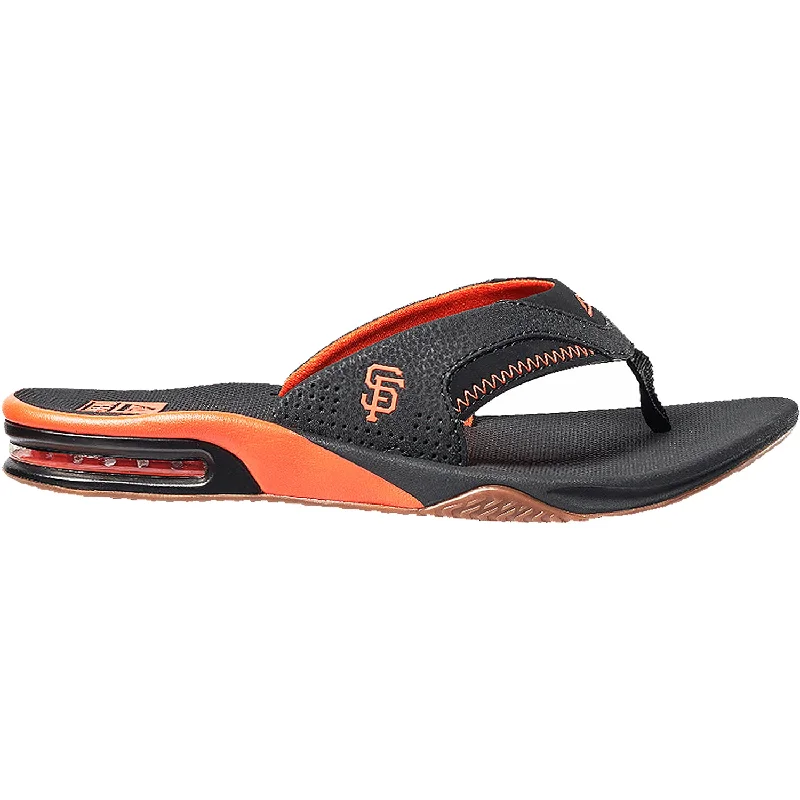 Men's Reef Fanning X MLB Giants Black/Orange Synthetic