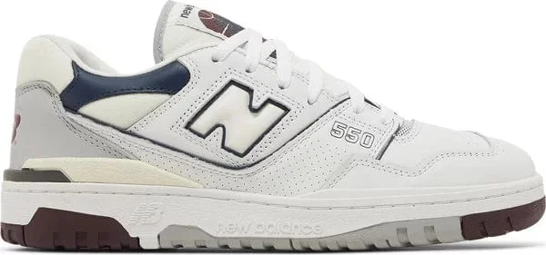 New Balance 550 White Natural Indigo Burgundy