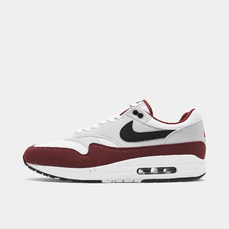 Nike Air Max 1 White / Black - Dark Team Red