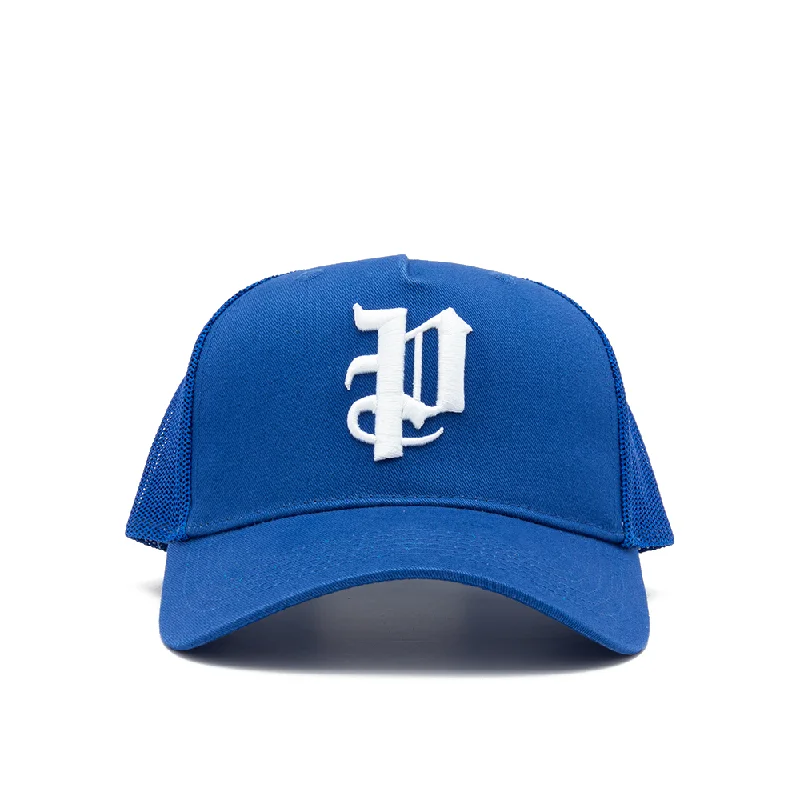 P Logo Trucker Hat 'Blue'