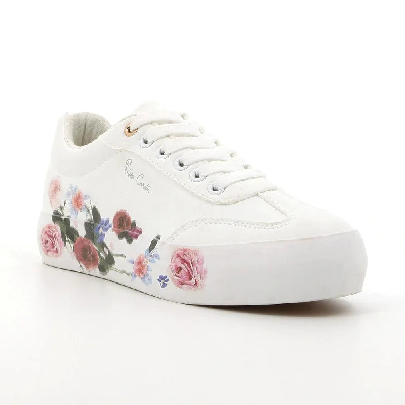 Pierre Cardin Bouquet 1 Sneaker - White/Floral