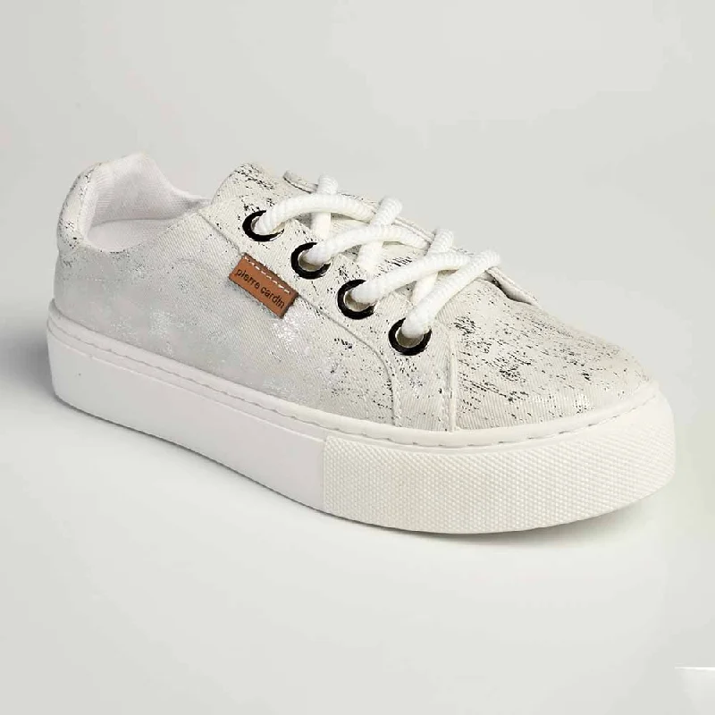 Pierre Cardin Lucie 6 Sneaker - White/Silver