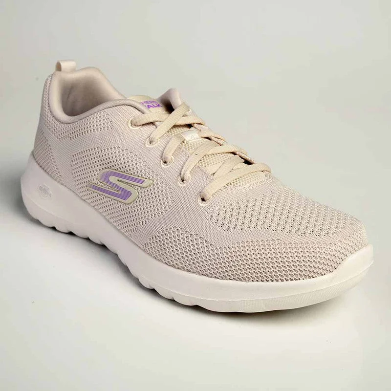 Skechers Go Walk Joy Lace Up Sneaker - Natural Purple