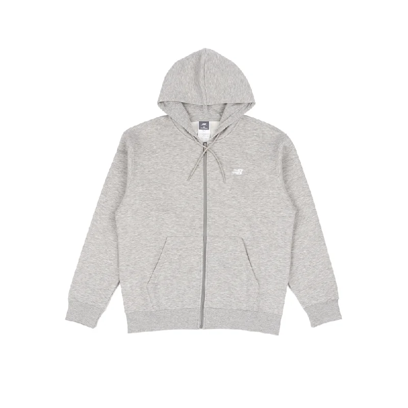 Sport Essentials Logo Fleece FZ Hoodie 'Athletic Grey'