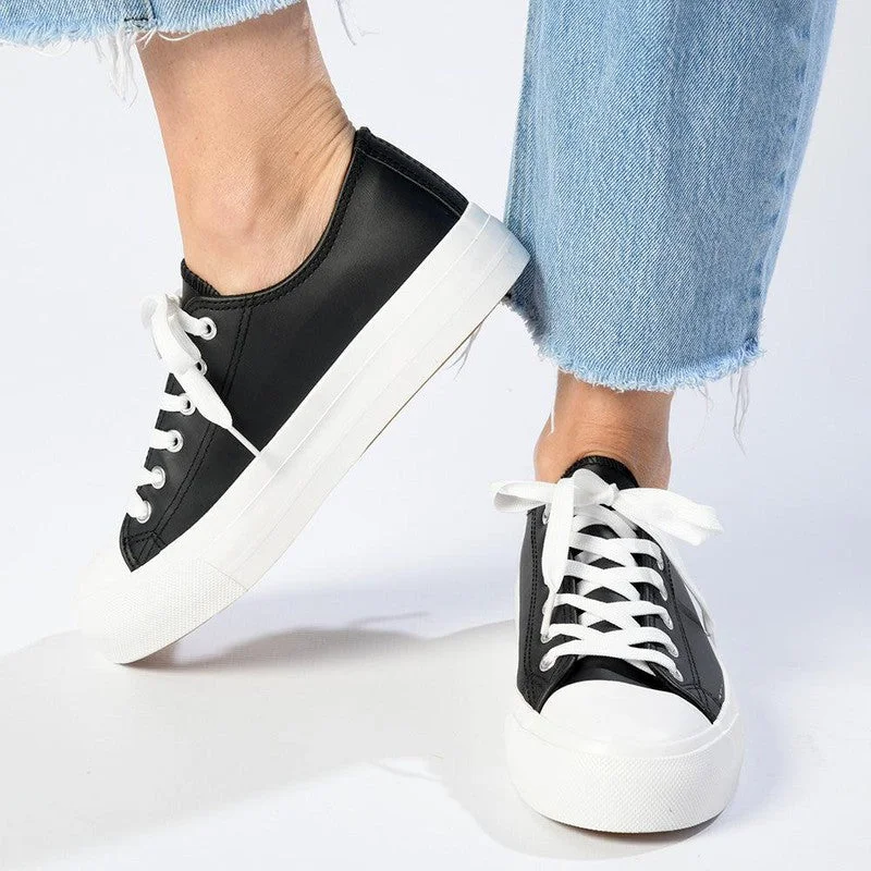 Tom Tom Lace Up Sneaker - Black