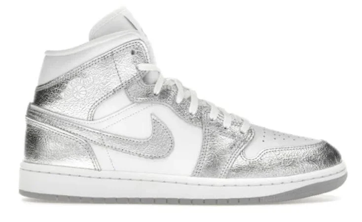 WMNS Air Jordan 1 Mid SE - Metallic Silver